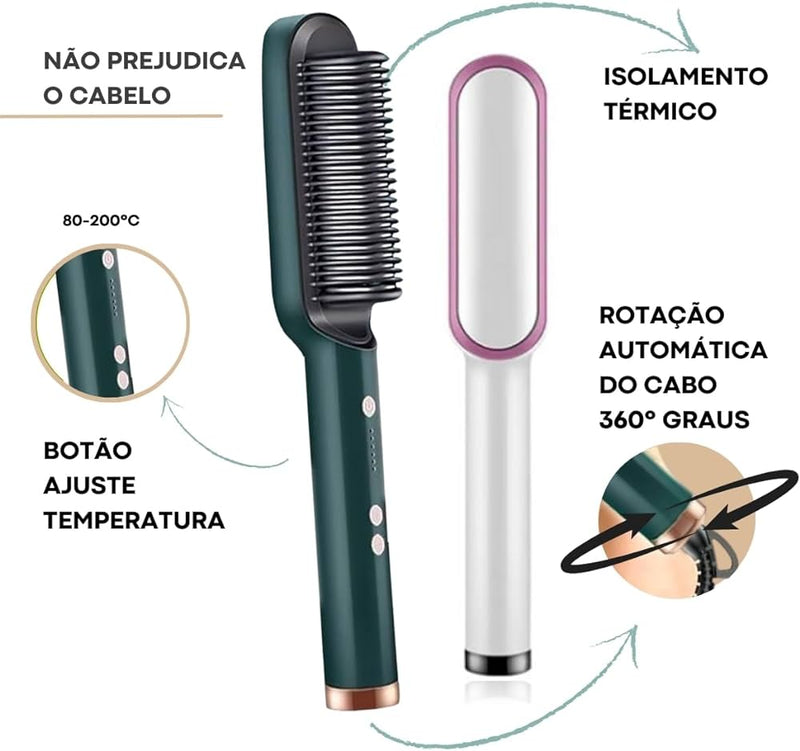 Escova Alisadora Premium (Original) 3 em 1 – Beauty Hair